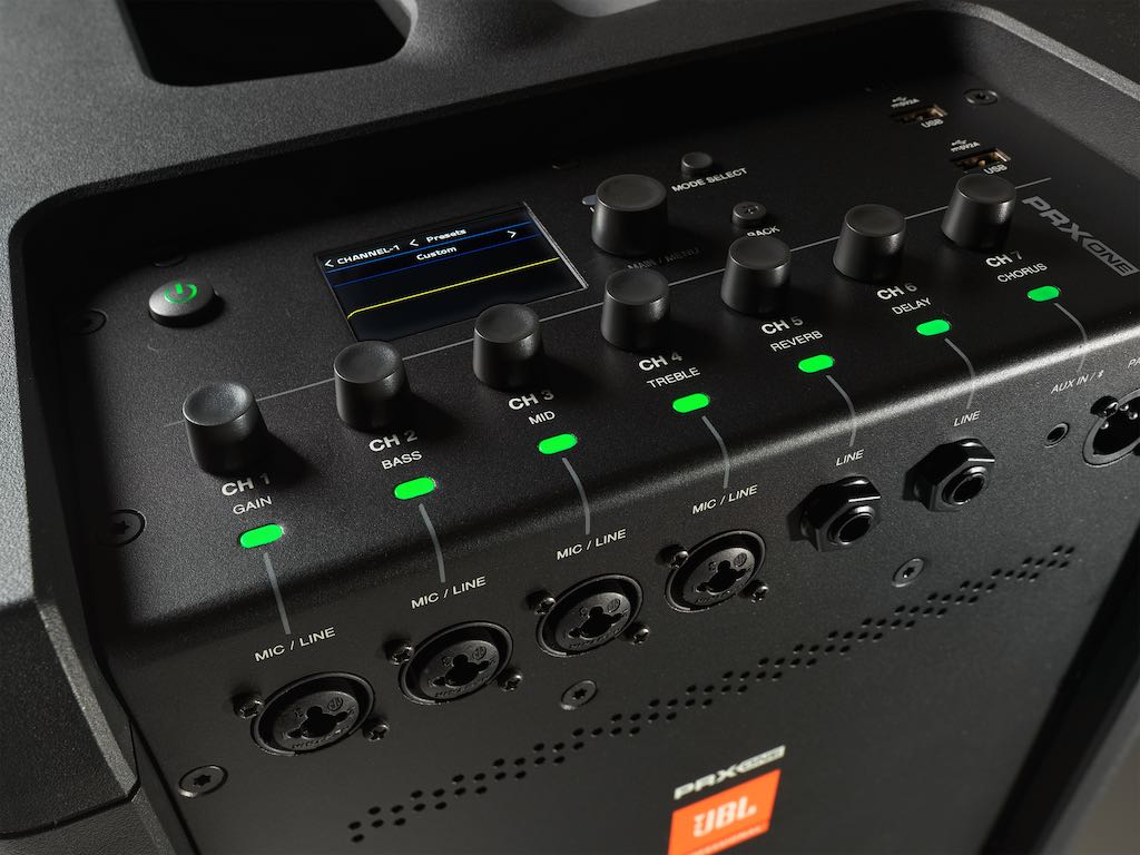 PRX ONE - ALL-IN-ONE POWERED COLUMN PA WITH MIXER AND DSP