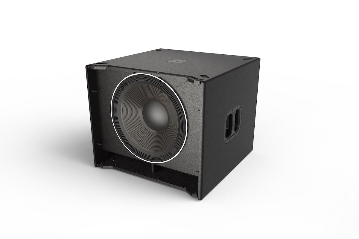 JBL SRX918S front of subwoofer without the grille.