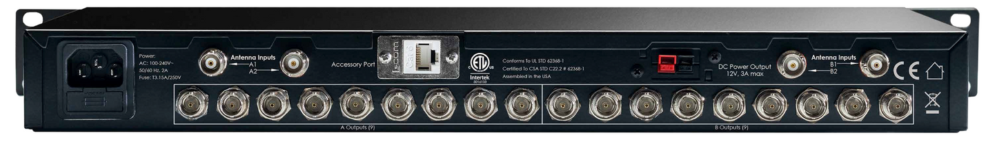 DISTRO9 HDR Nine (9) Channel Multi-Zone Antenna Distribution System