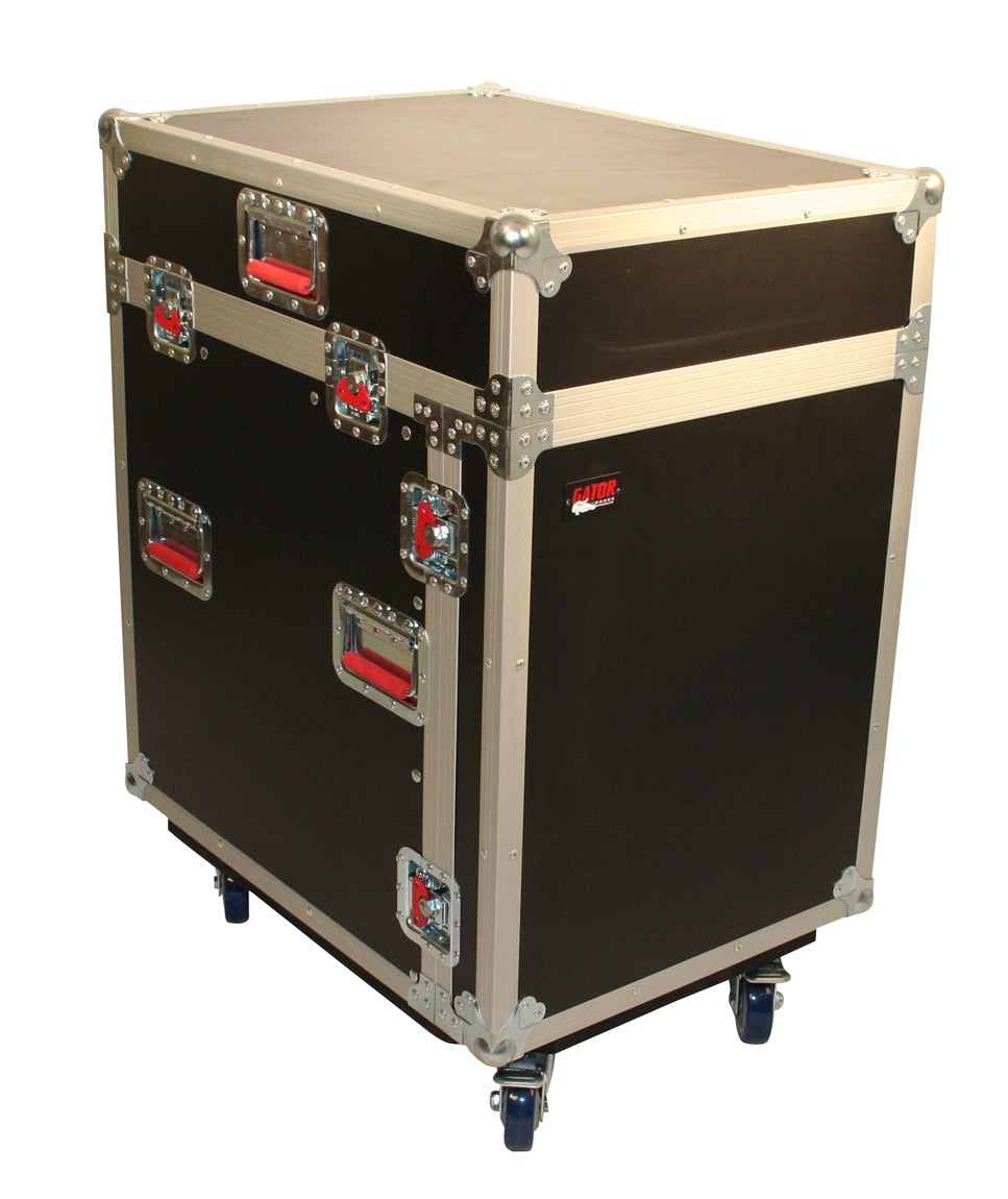 Gator Cases G-TOUR-GRC12X12 - 12U Top, 12U Side Audio Road Console Rack