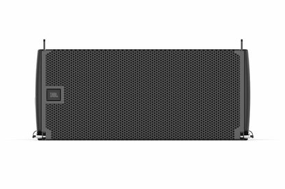 Front of JBL SRX 910 line array speaker.