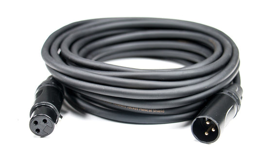 Black 50' XLR Male to Female Cable