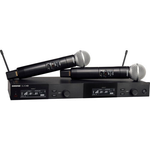 Shure SLXD24 and Dual SM58 Handheld Wireless Microphone Combo.
