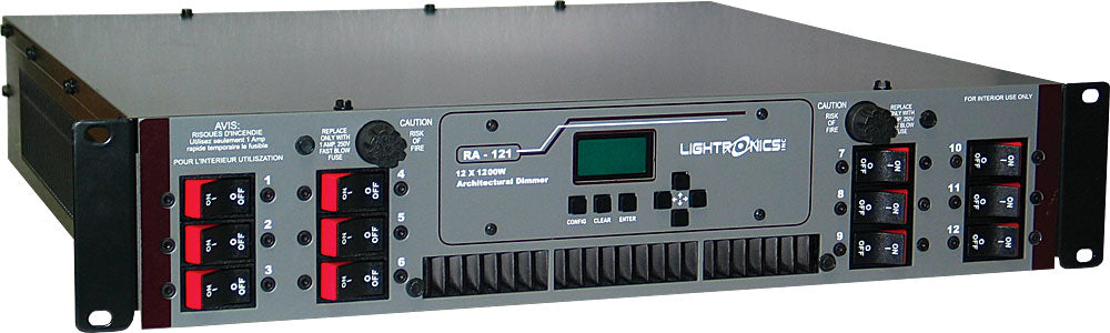 12 Channel, 1200W Rack Mount Architectural Dimmer